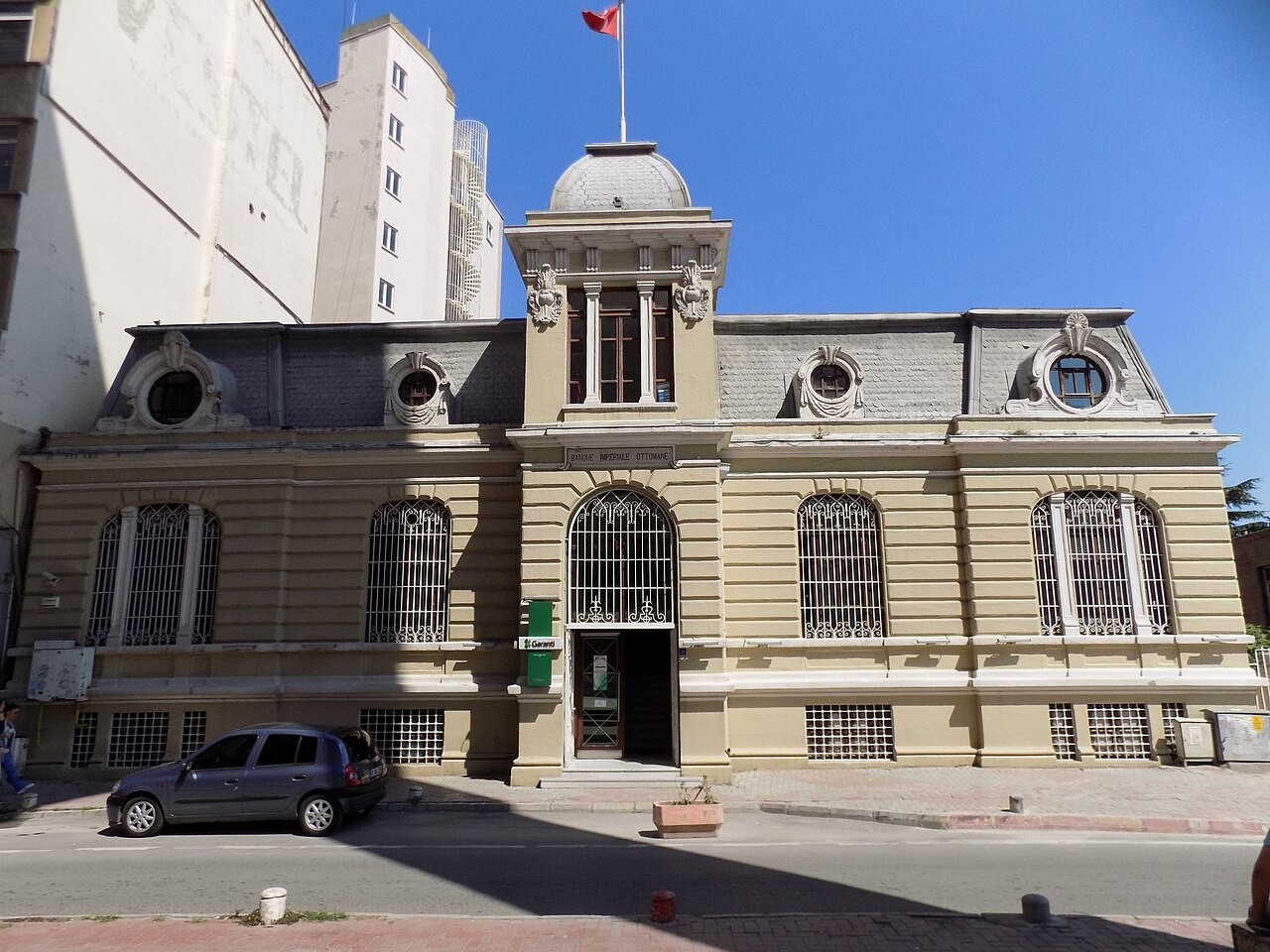 Gedung bersejarah Bank Ottoman di Samsun, Turki.