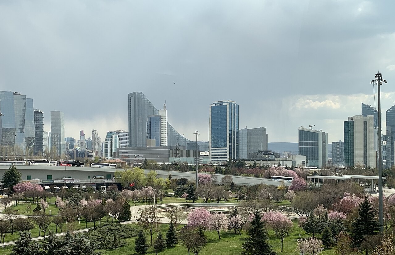 Bangunan dan cakrawala kota Ankara, Turki.