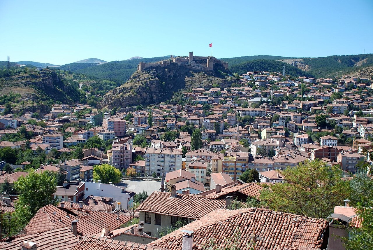 Pemandangan kota Kastamonu, Turki.